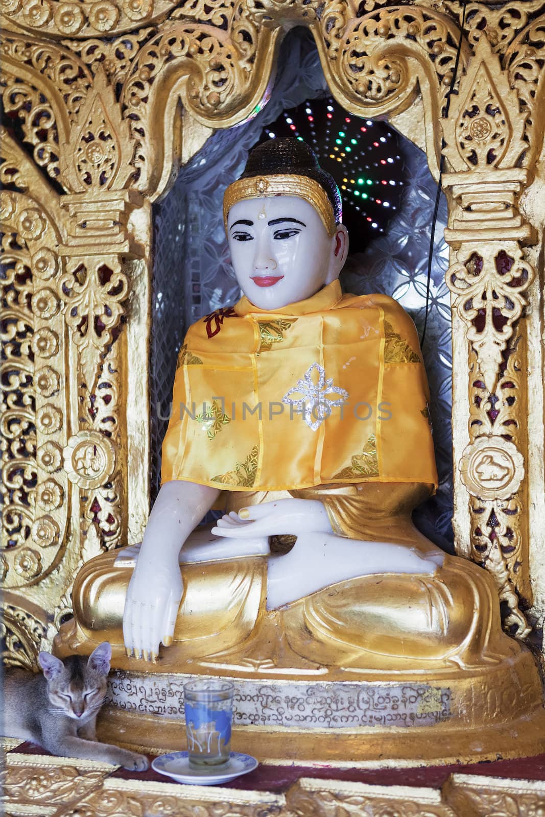 buddha statue, in pagoda Myanmar