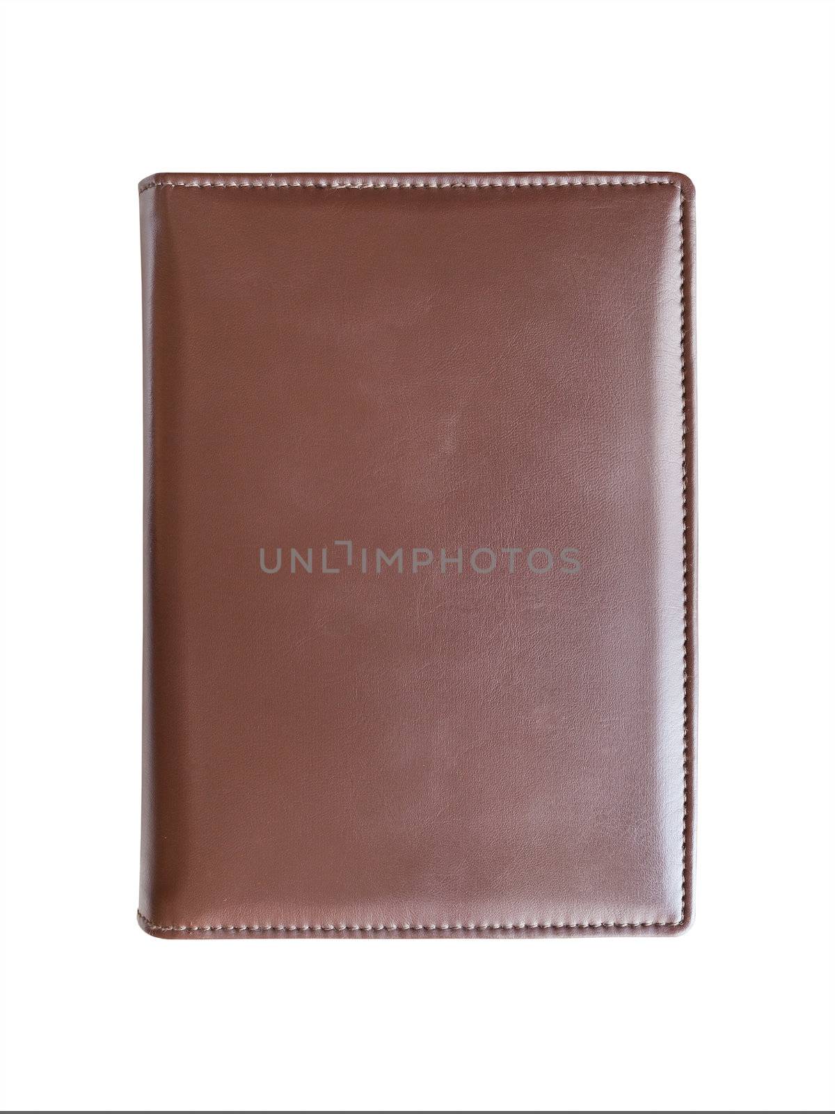 Leather brown book cover