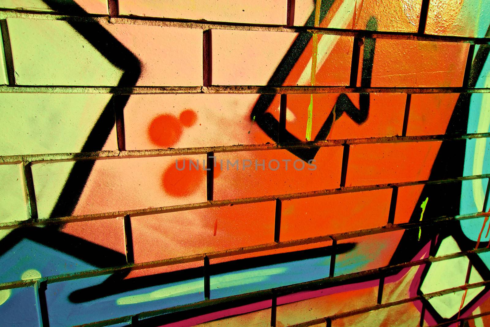 Graffiti design, close up