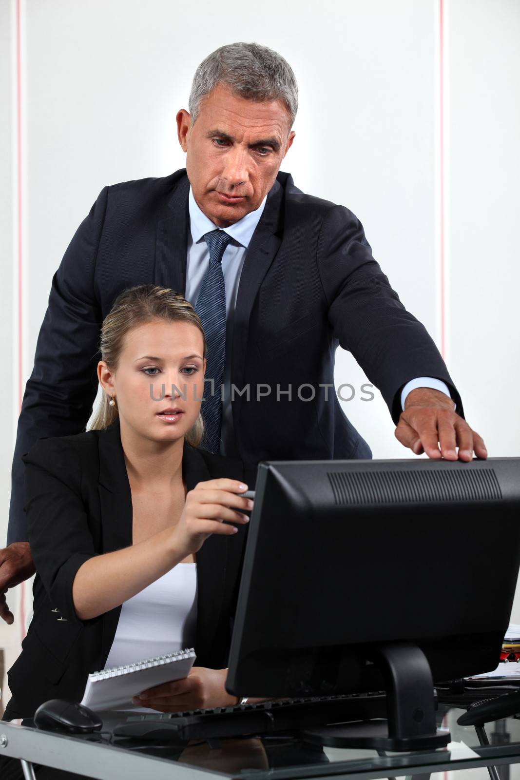 Personal assistant asking her boss a question