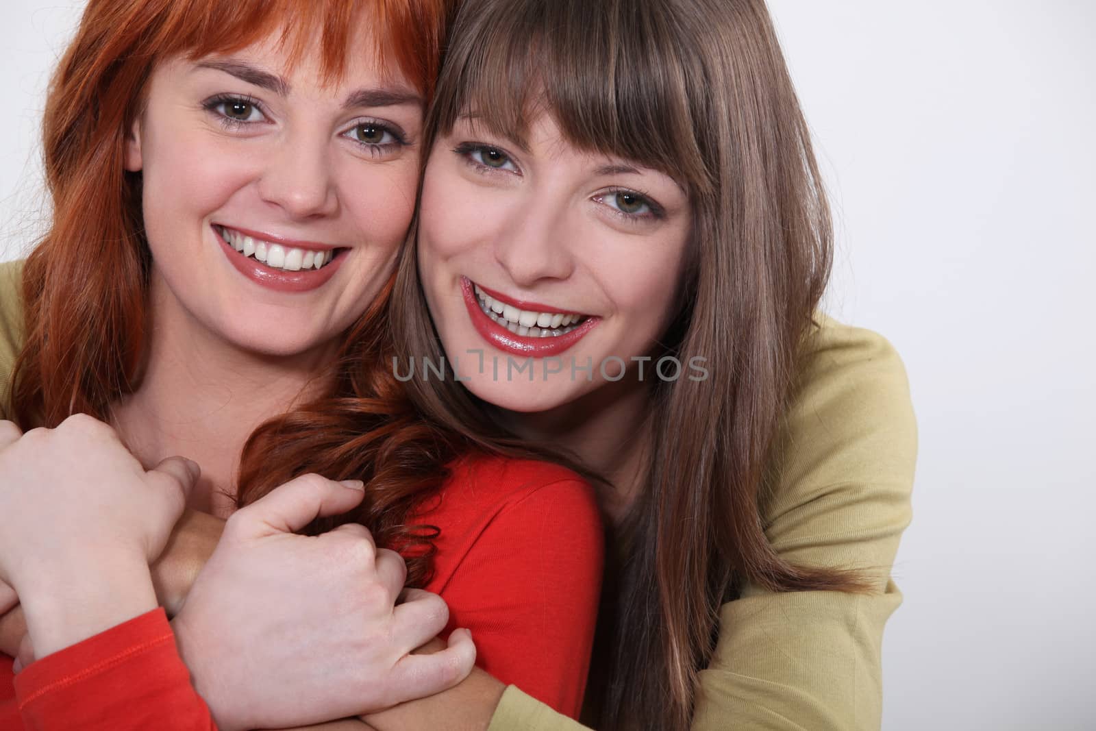 Two smiling young women