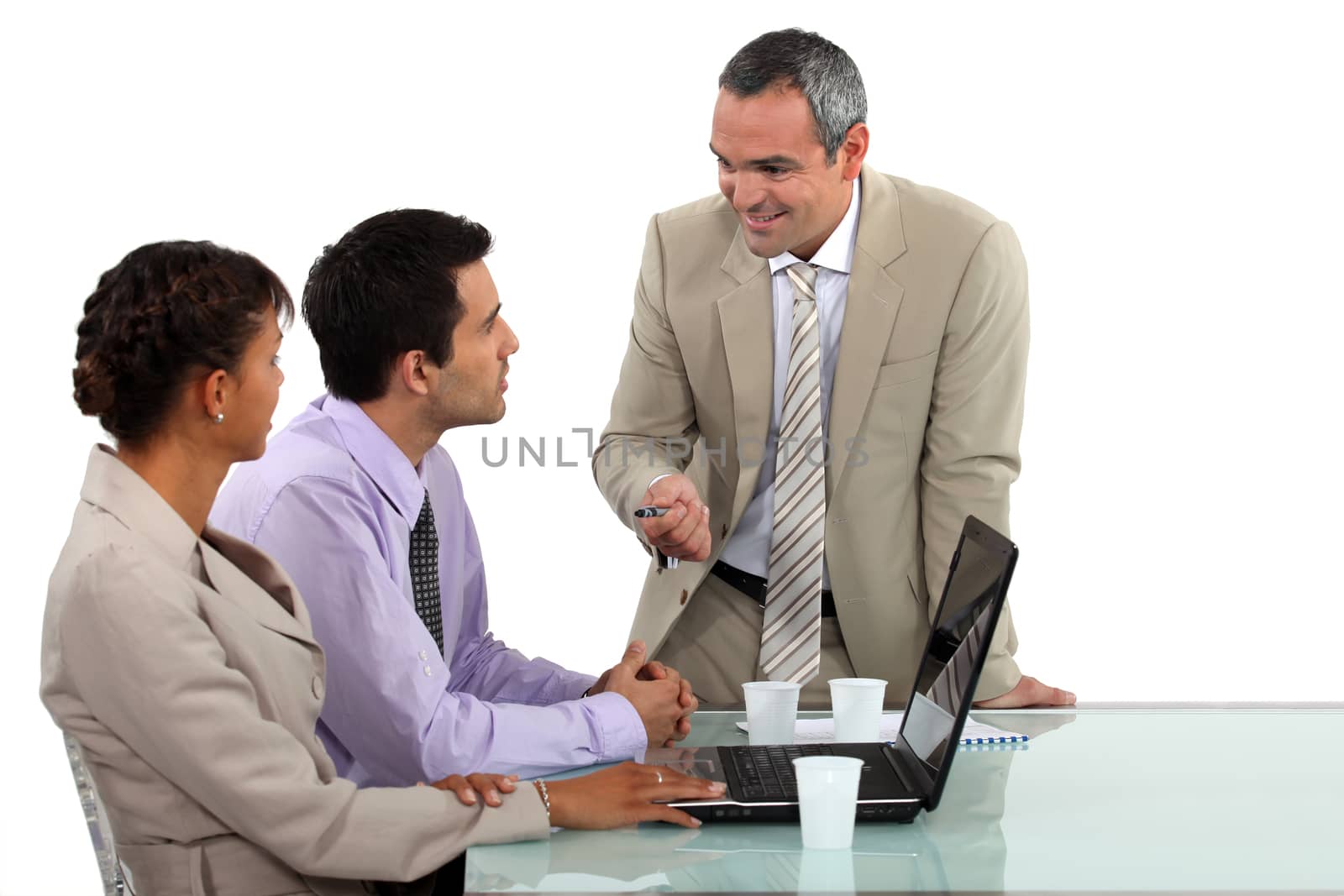 office colleagues drinking coffee