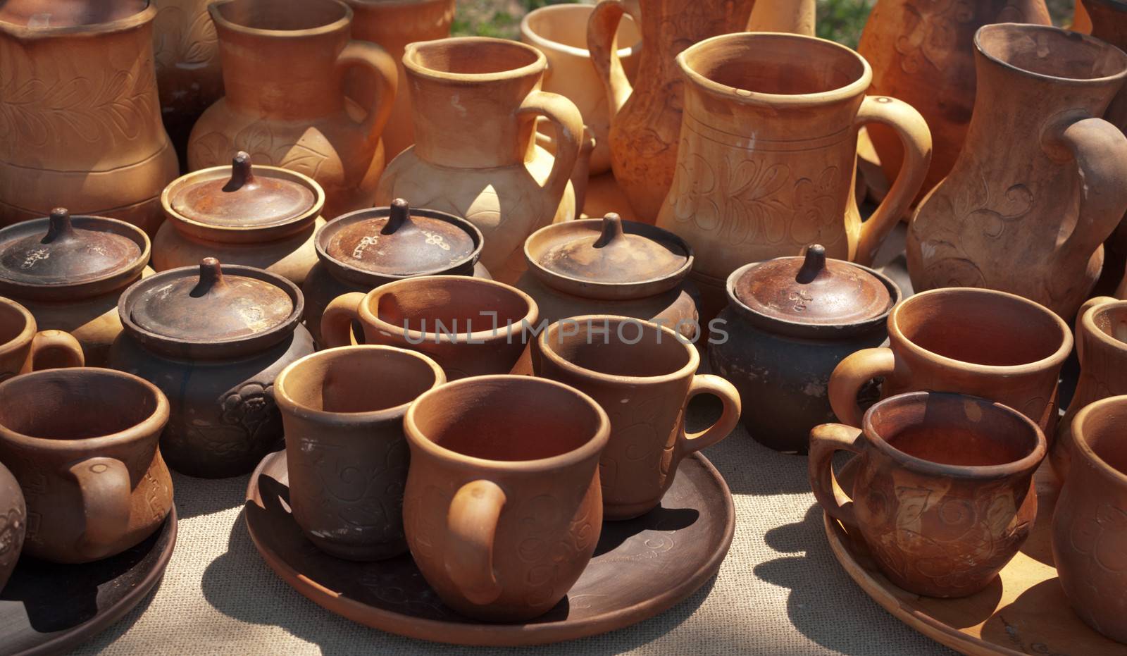 National Ukrainian authentic handmade pottery.