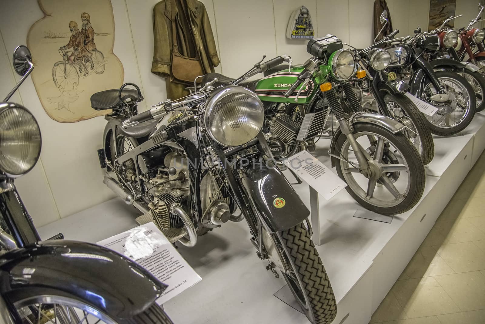 Engine: 500cc sv, 4-stroke, boxer engine. All the pictures are shot on Ed's motorcycle and Motor Museum in Ed, Sweden. Interesting museum, which is worth a visit.