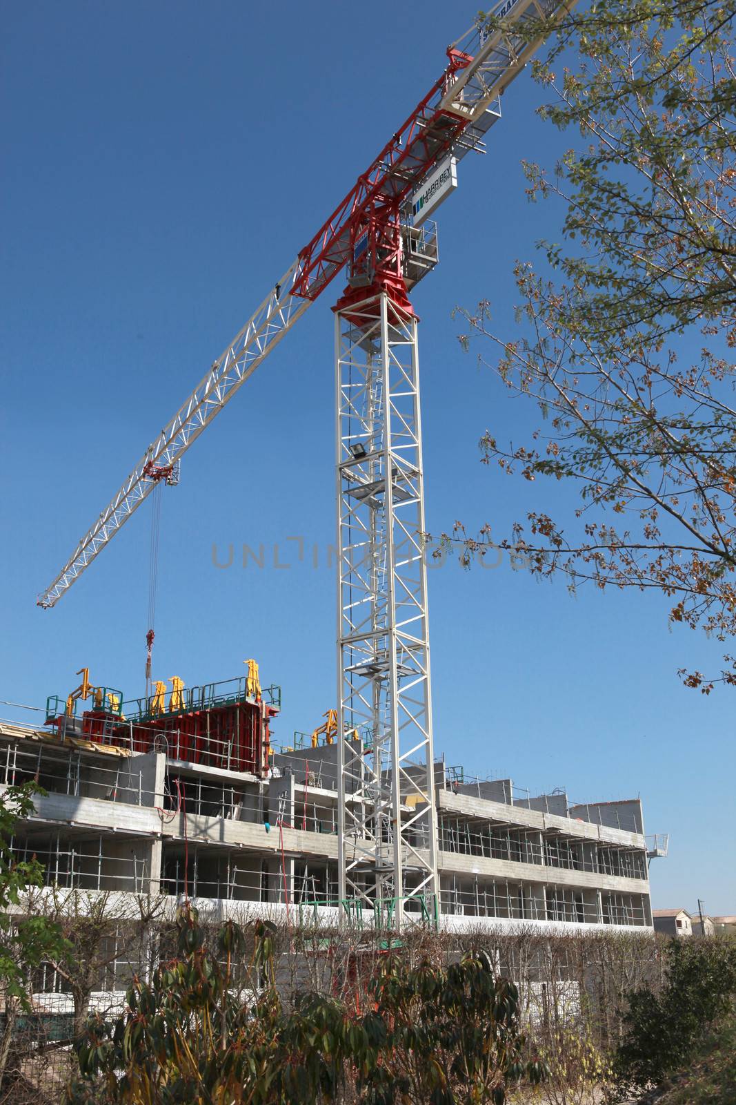 Crane on a site