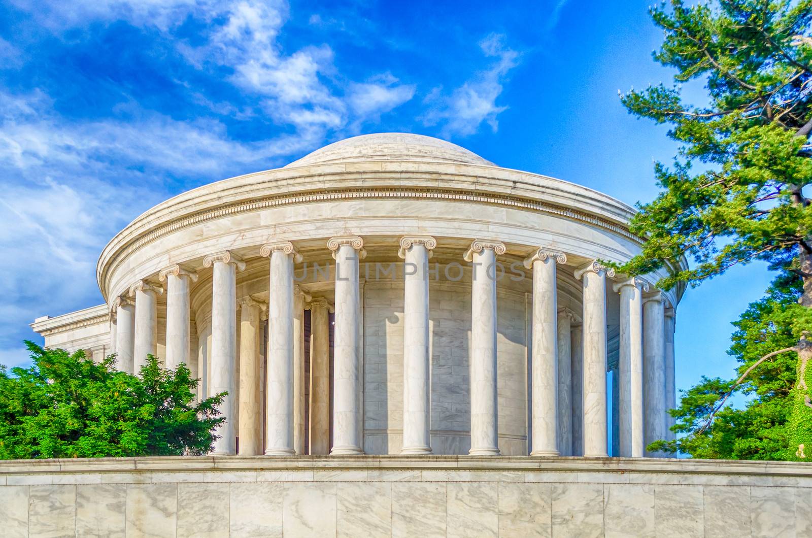 The Jefferson Memorial in Washington DC in daylight