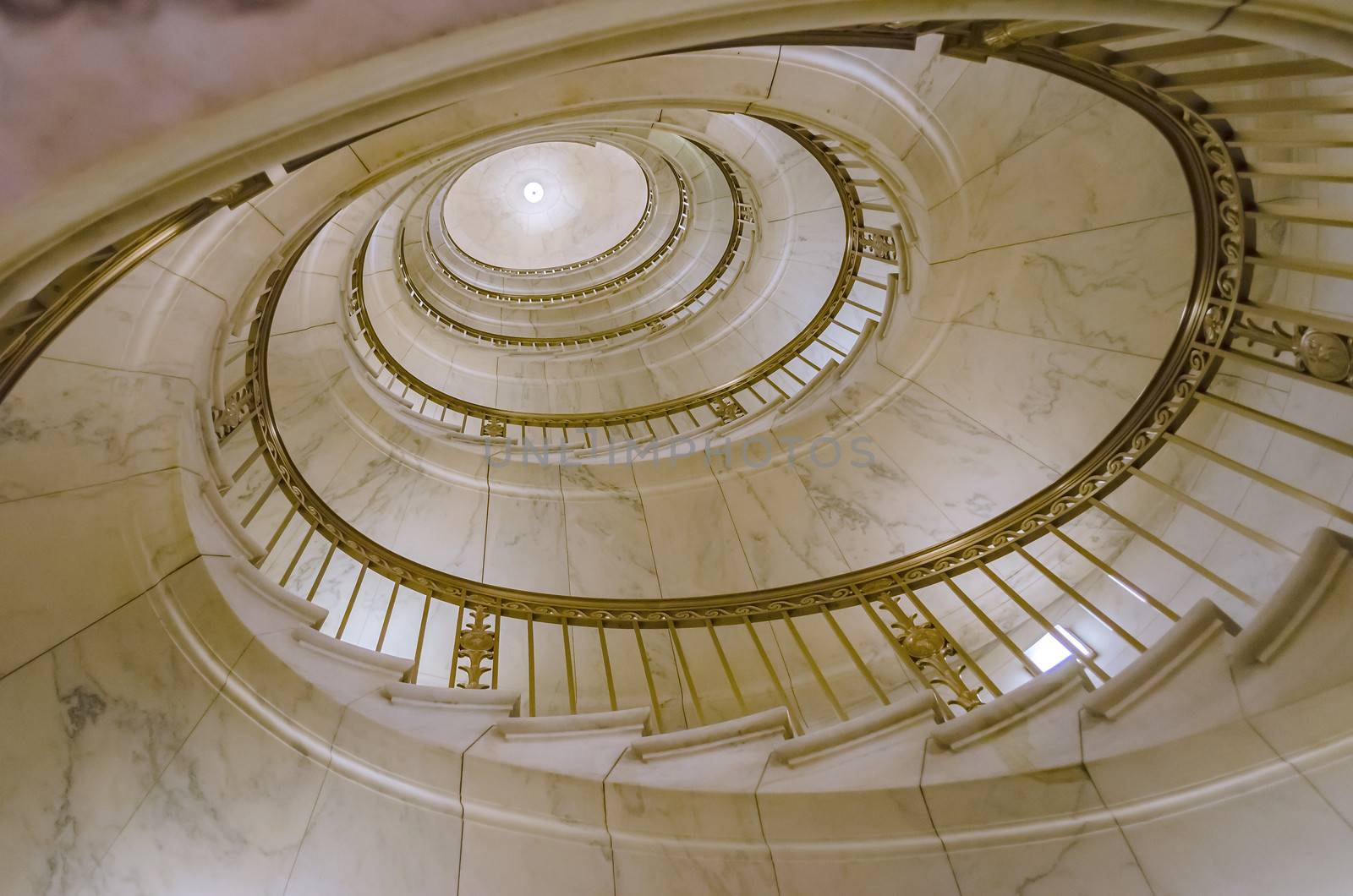 Spiral Staircase, inside Supreme Court, Washington DC, USA