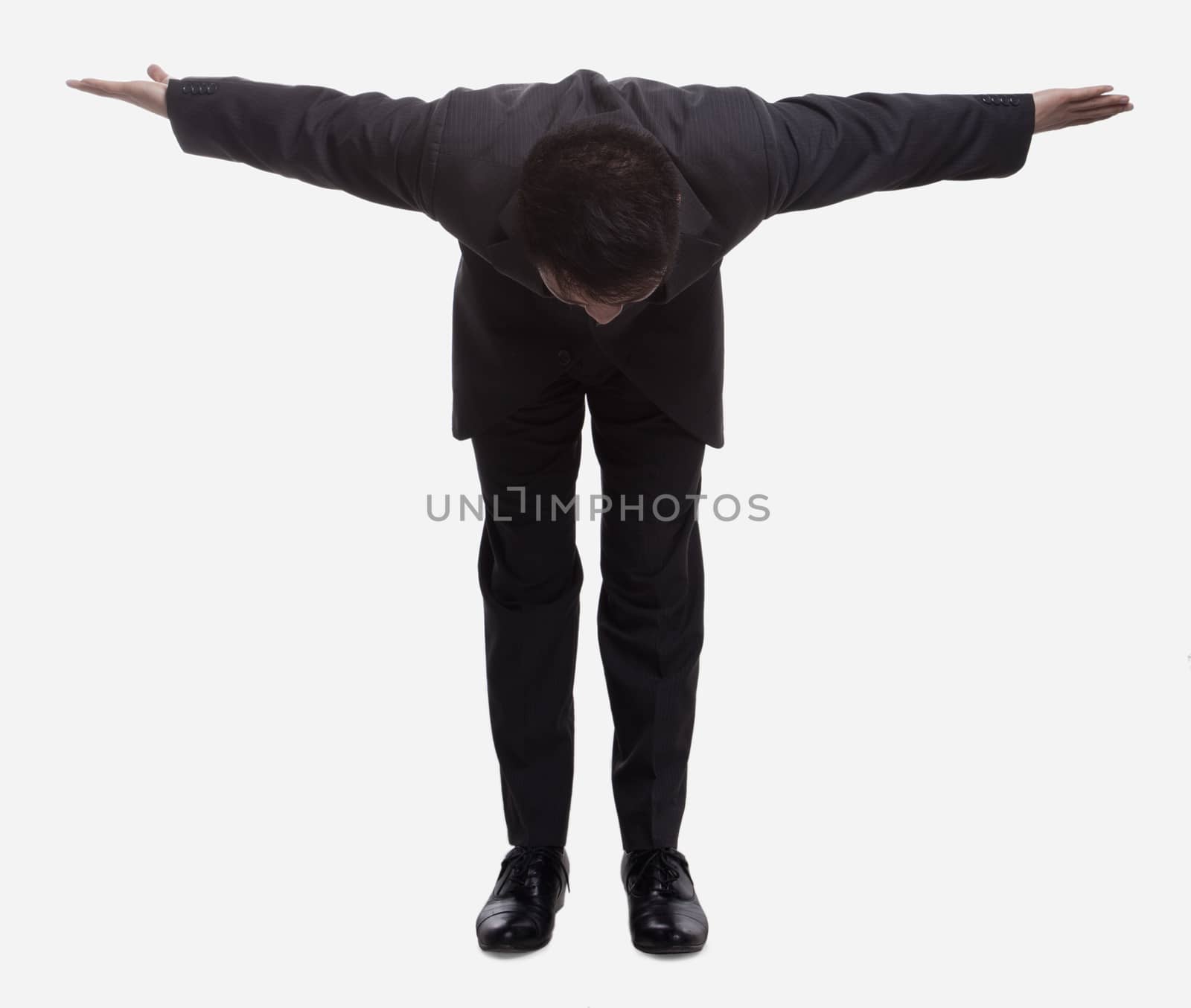 Businessman Bowing Low