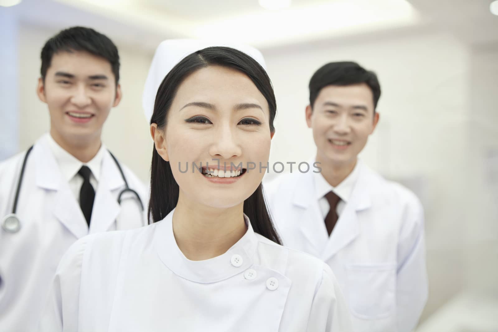 Portrait of Two Doctors and Nurse, China