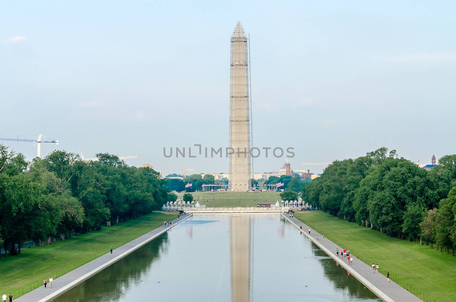 Washington Monument and Reflecting Pool, Washington DC, USA