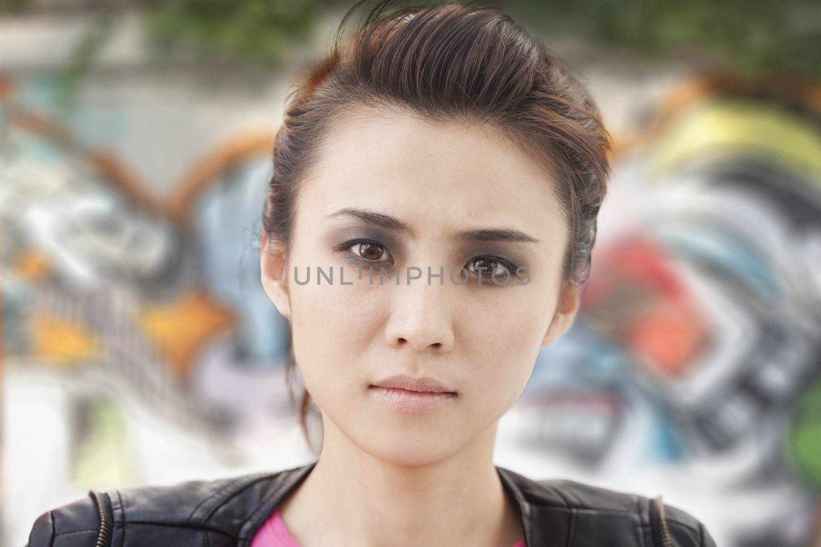 Young Woman with Smoky Eyes
