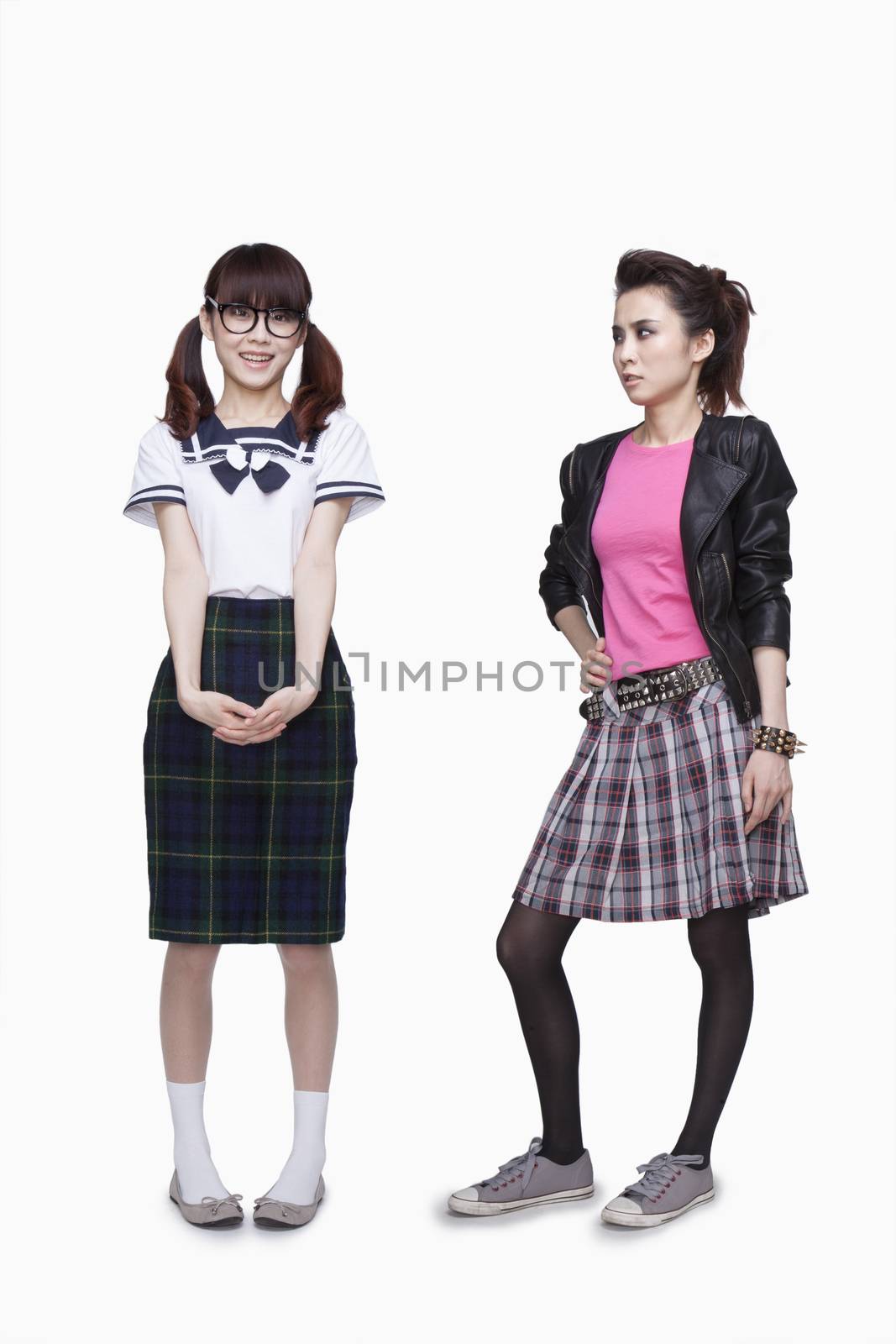 Nerd and punk girl
