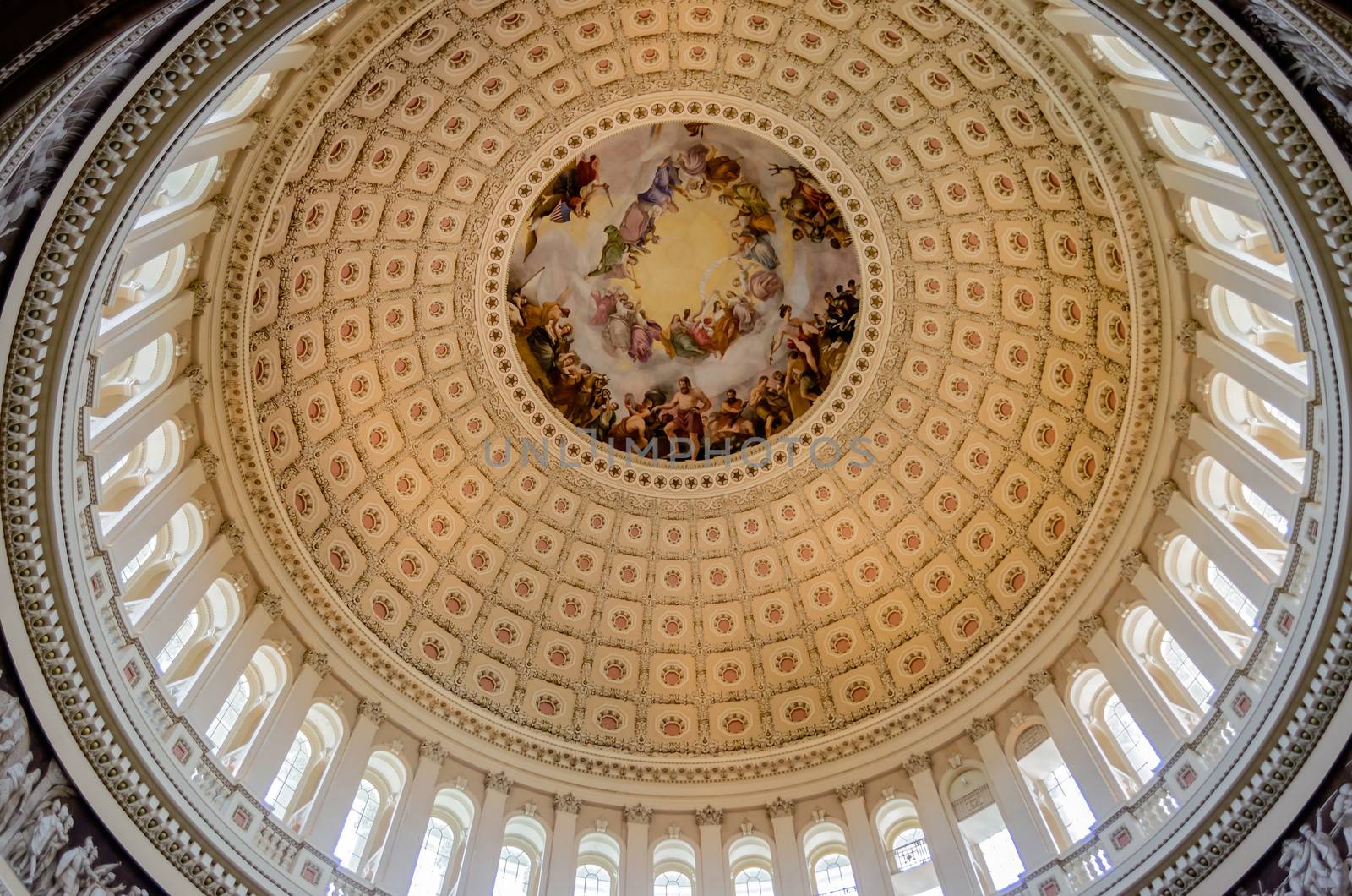 US Capitol Rotunda by marcorubino