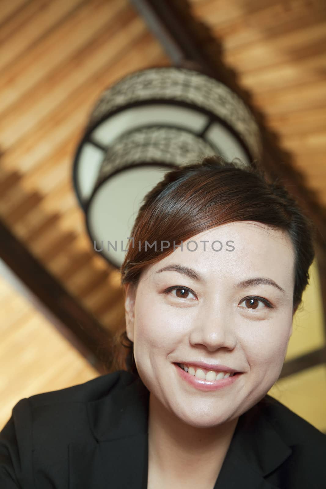Low Angle Portrait of a Businesswoman