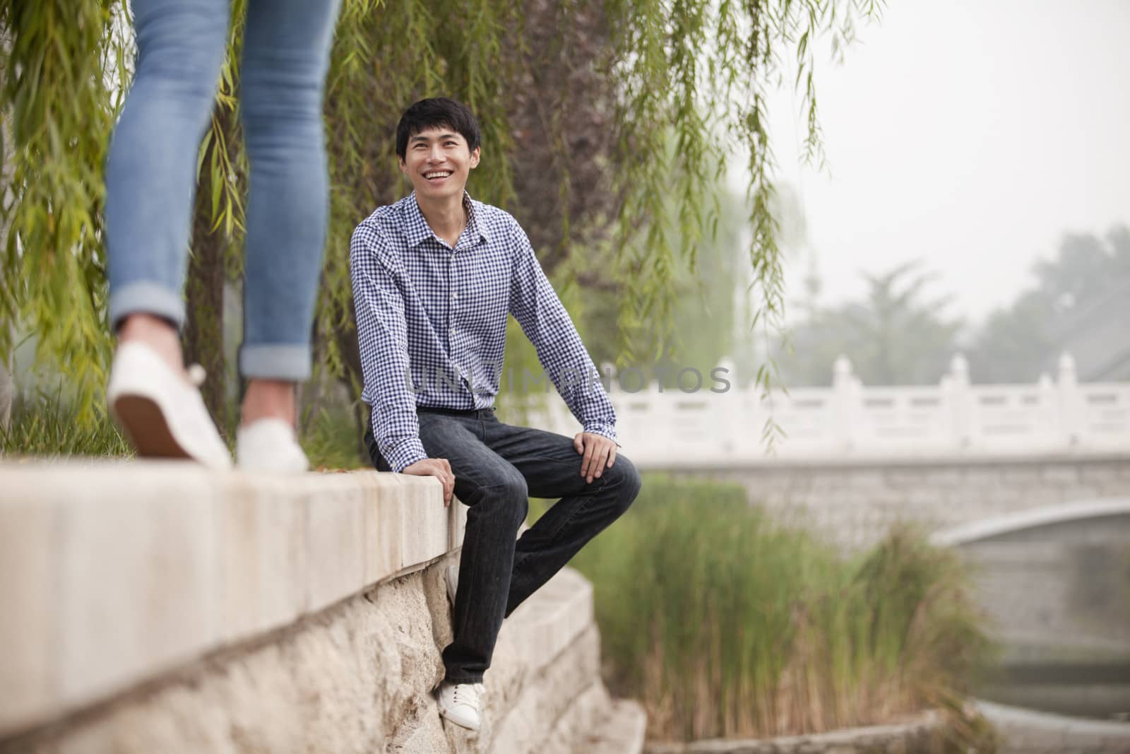 Young Man Excited to See His Girlfriend