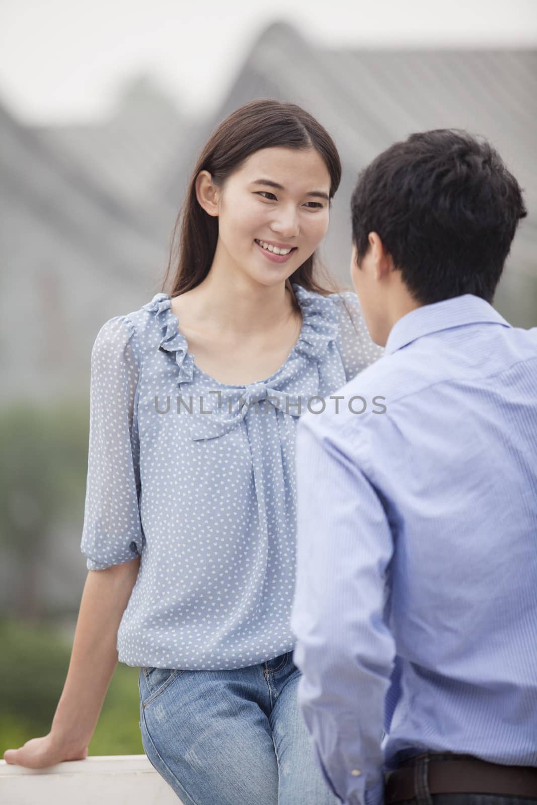 Young Couple on a Bridge