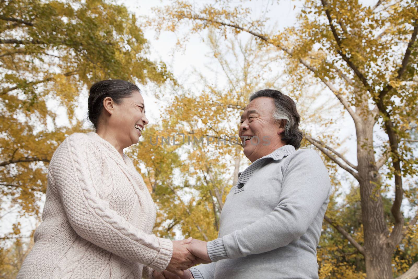 Old couple in park