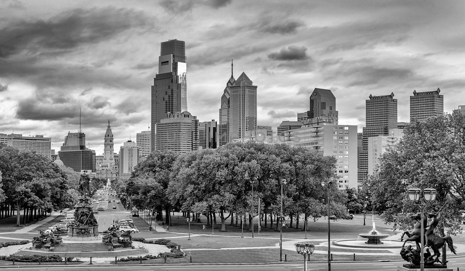 Philadelphia Skyline by marcorubino