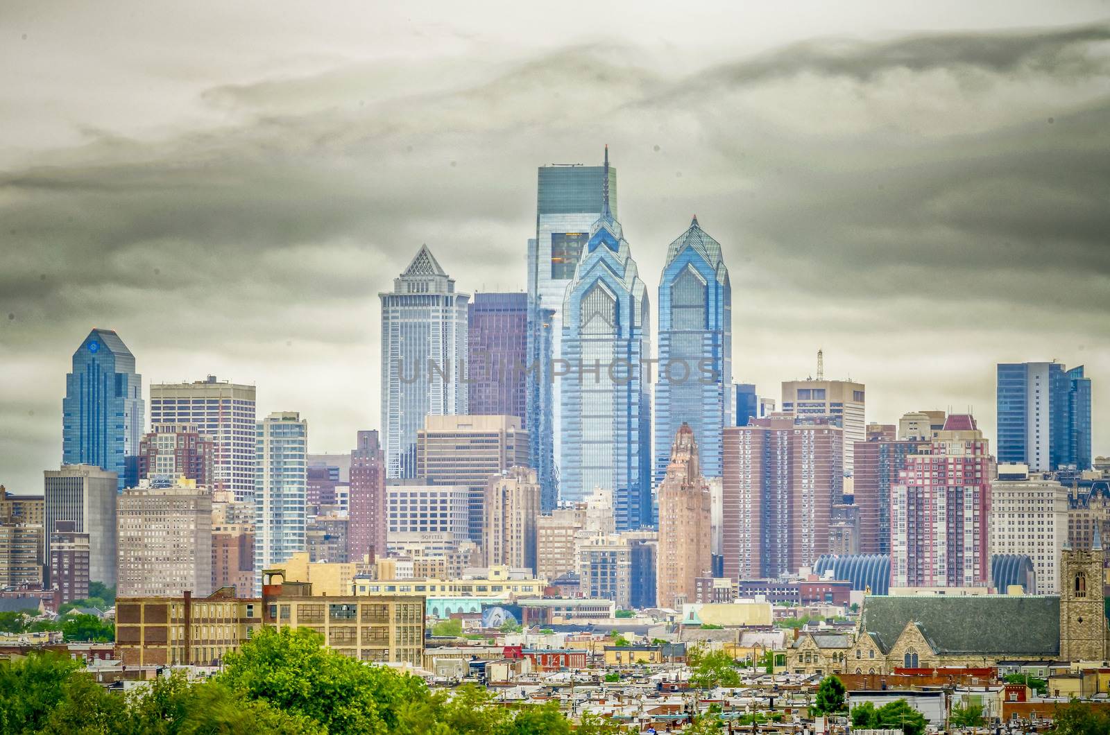 Philadelphia Skyline, daylight