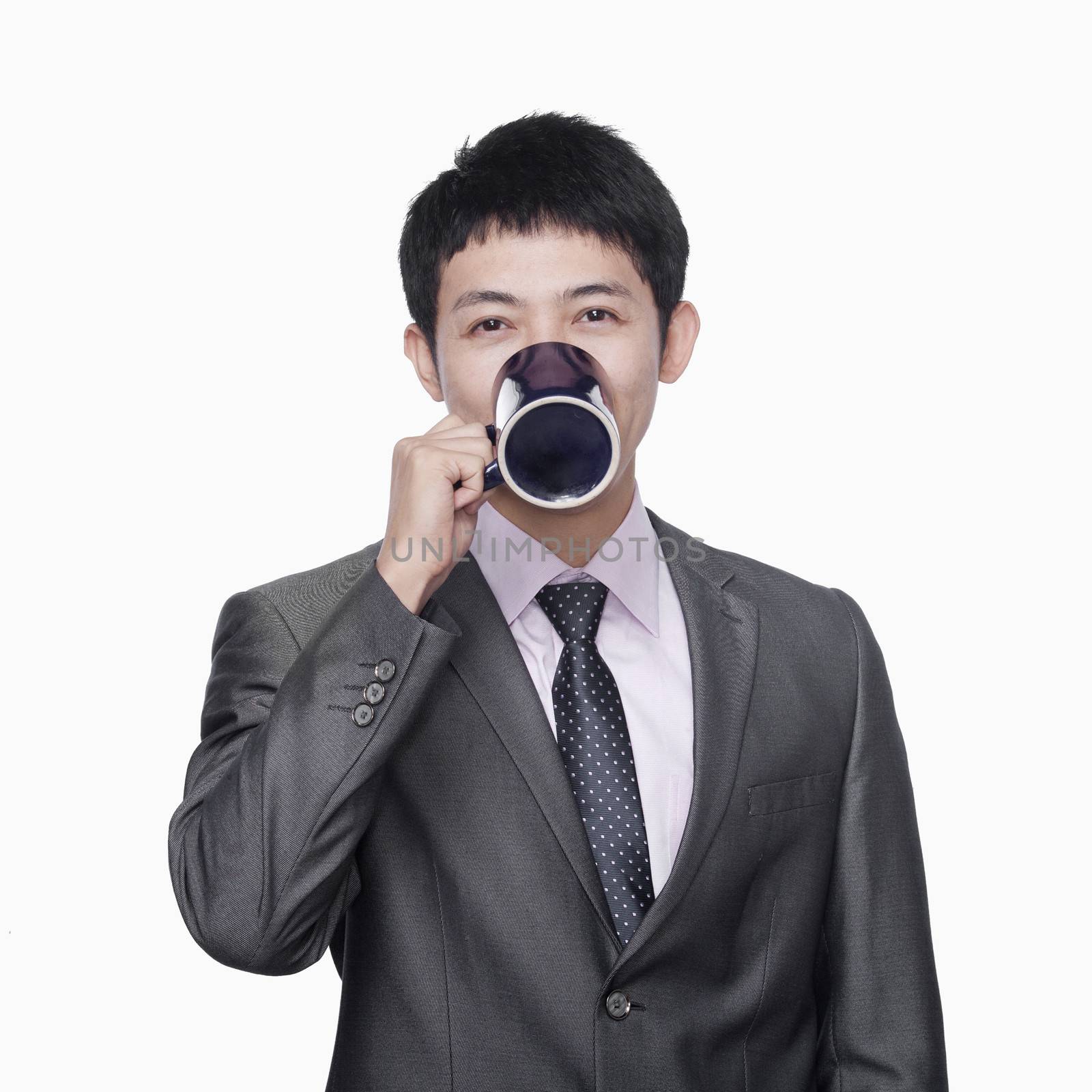 Businessman with coffee mug