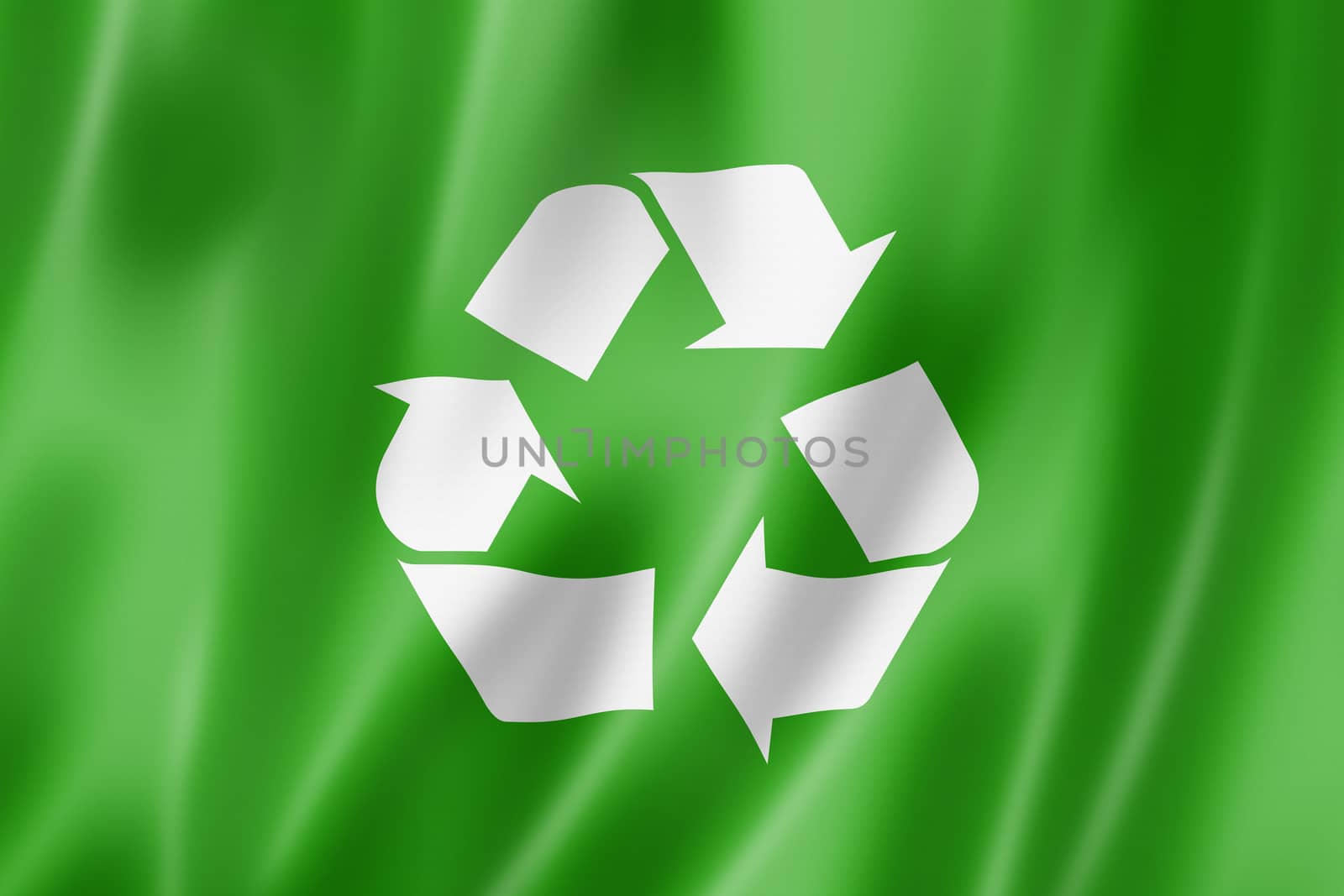 recycling symbol flag by daboost