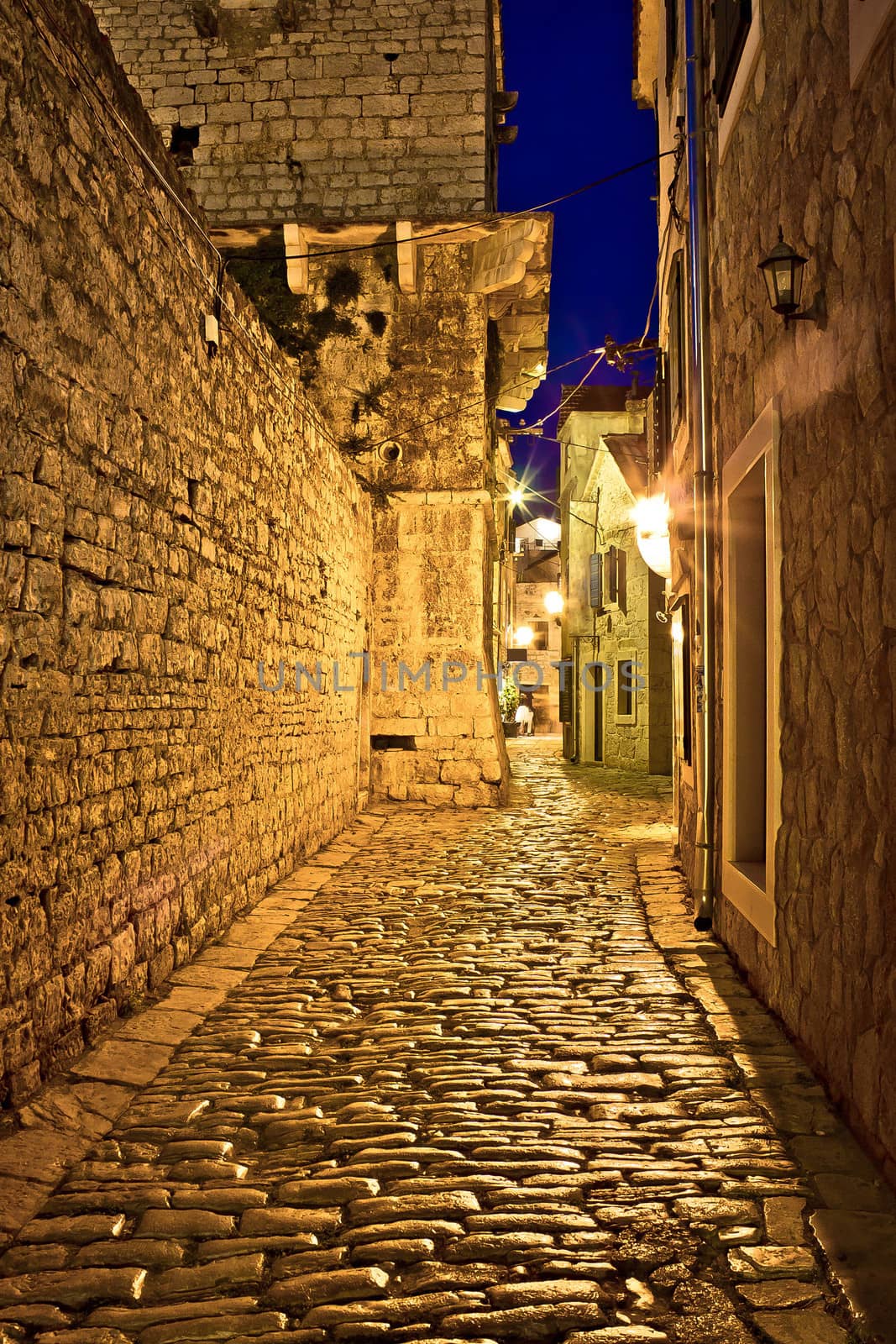 Narrow stone street in Vodice by xbrchx