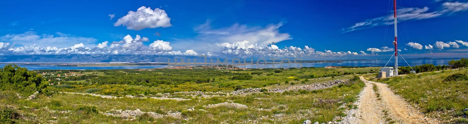 Island of Vir panoramic view, Dalmatia, Croatia