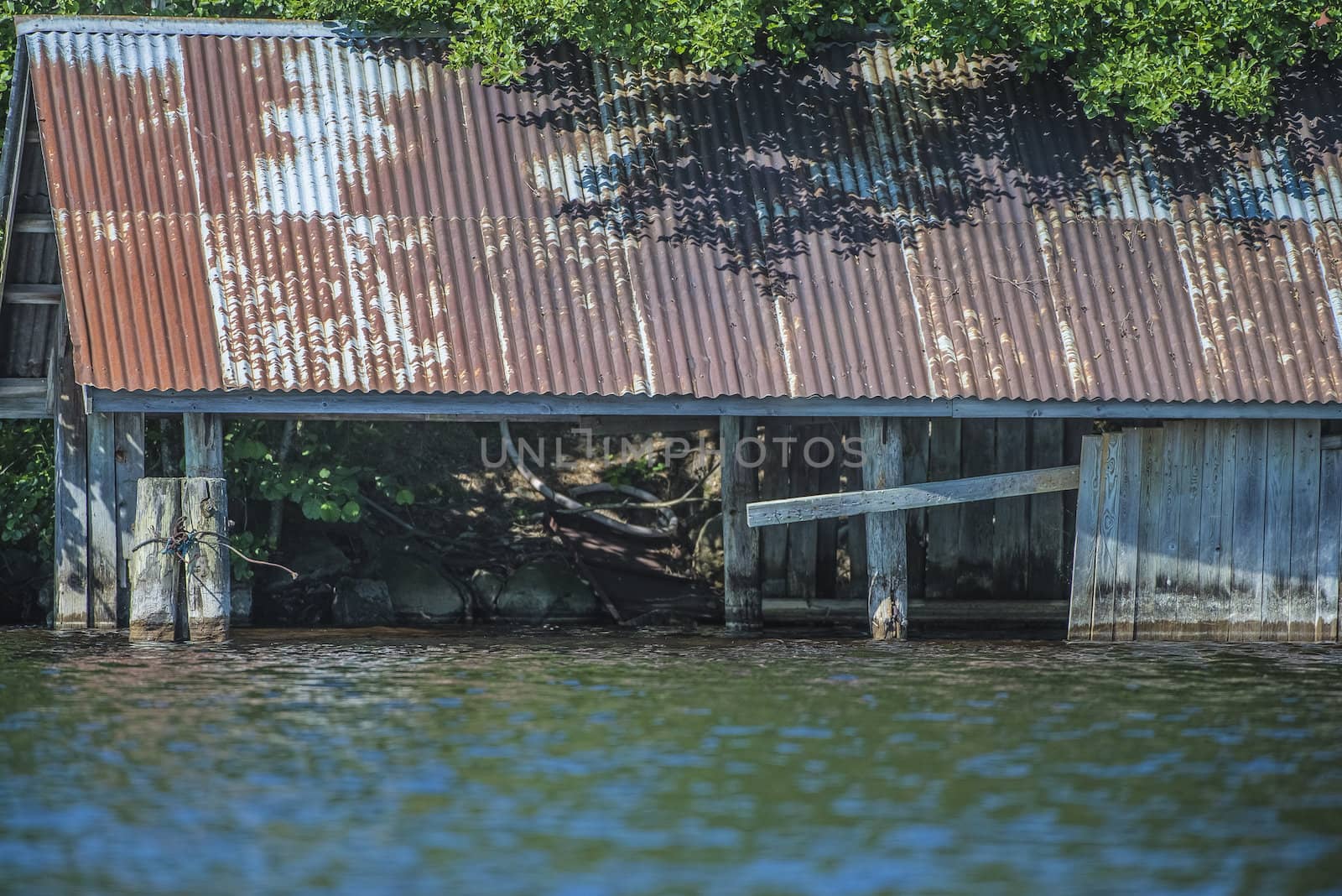 abandoned boat house at five sea by steirus