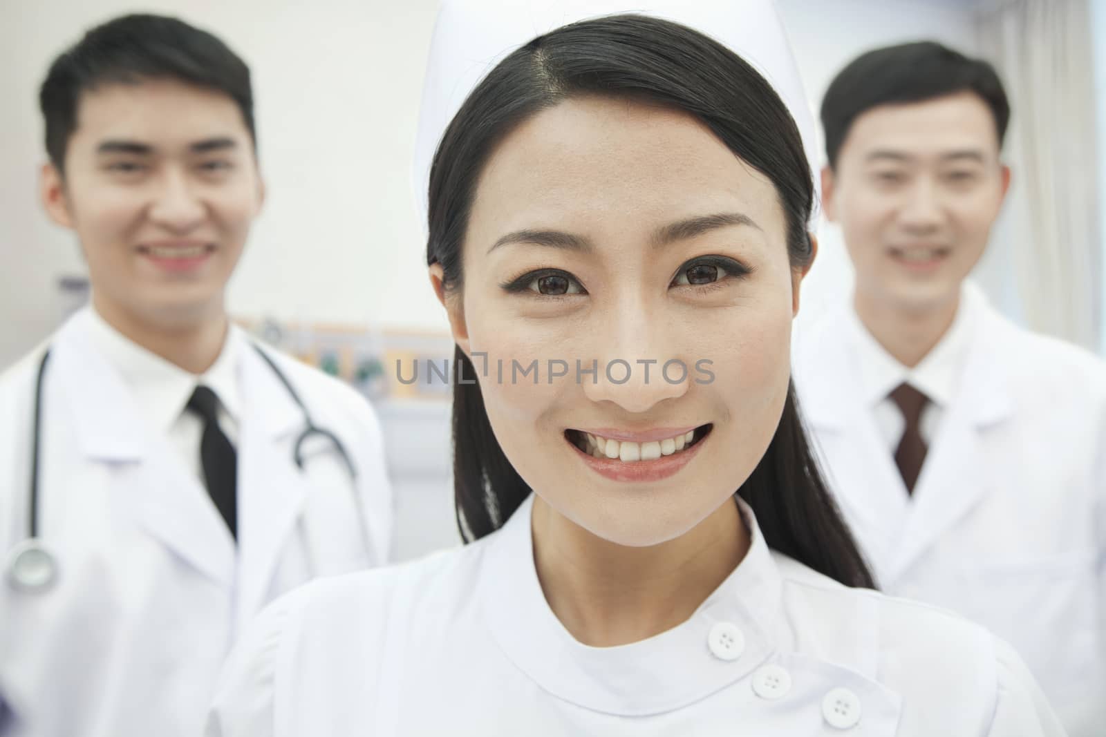 Portrait of Two Doctors and Nurse, China