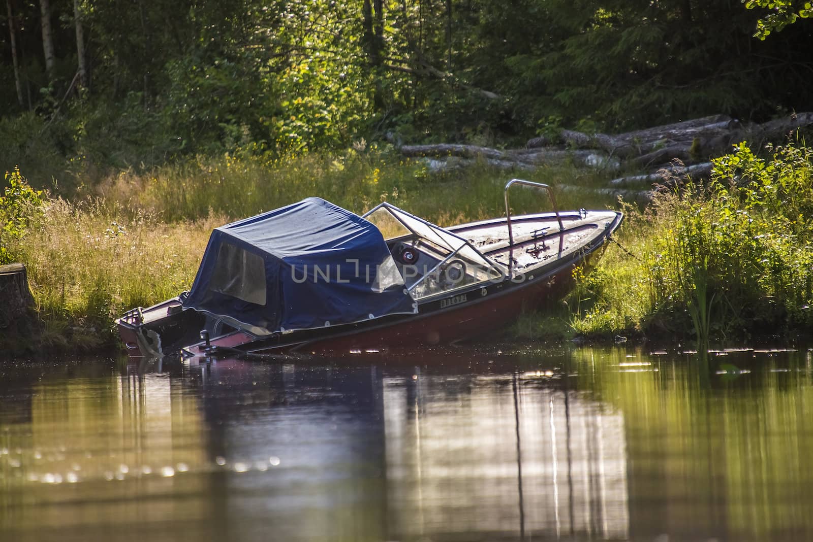 Five sea (in Norwegian Femsj��en) is a lake located in the municipality of Halden, Norway. My son and I were on a photo safari, hoping to get pictures of Osprey that breed in a tree on a small island in Five sea