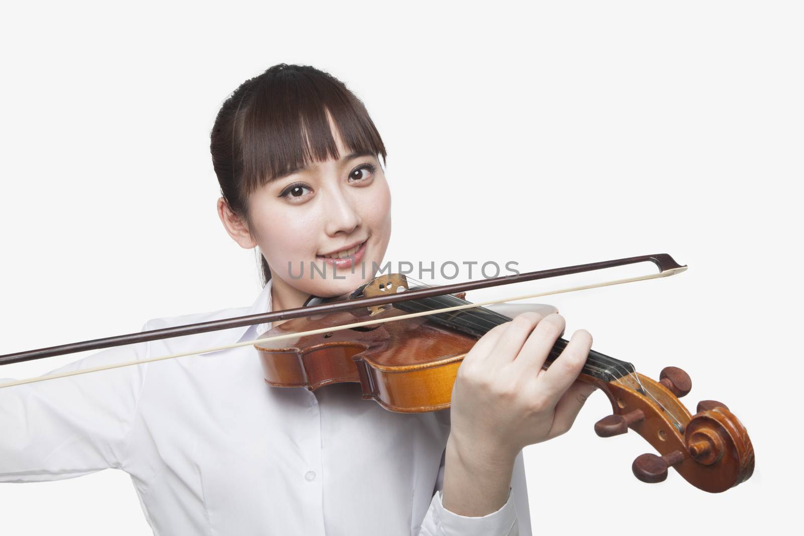 Young Woman Playing Violin