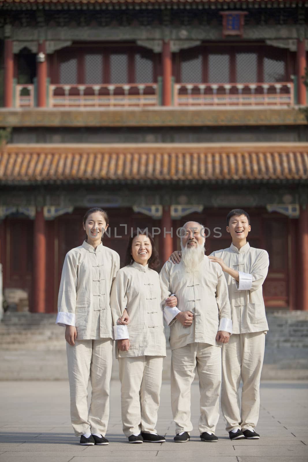 Portrait Of Chinese People With Tai Ji Clothes by XiXinXing