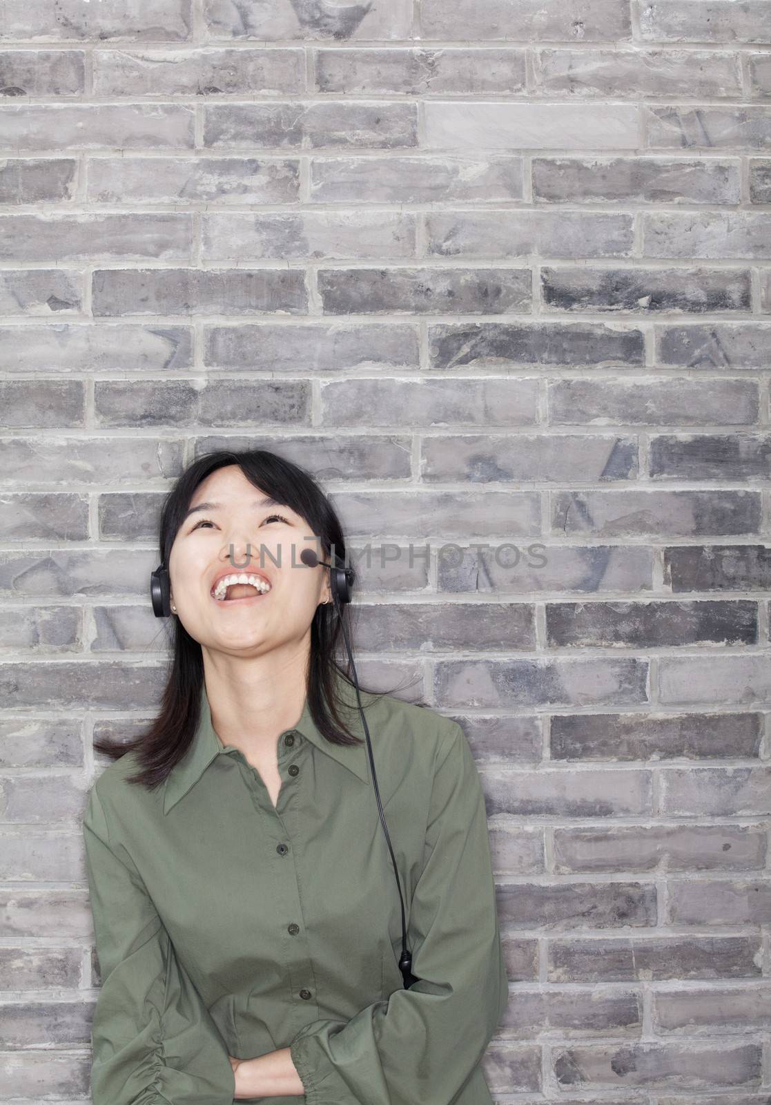 Portrait of Young Woman Laughing