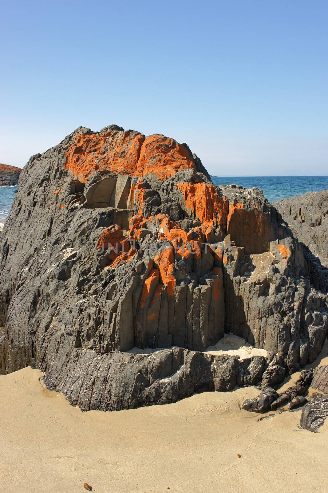 Lovely Spiky Beach, close to Swansea, Tasmania, Australia