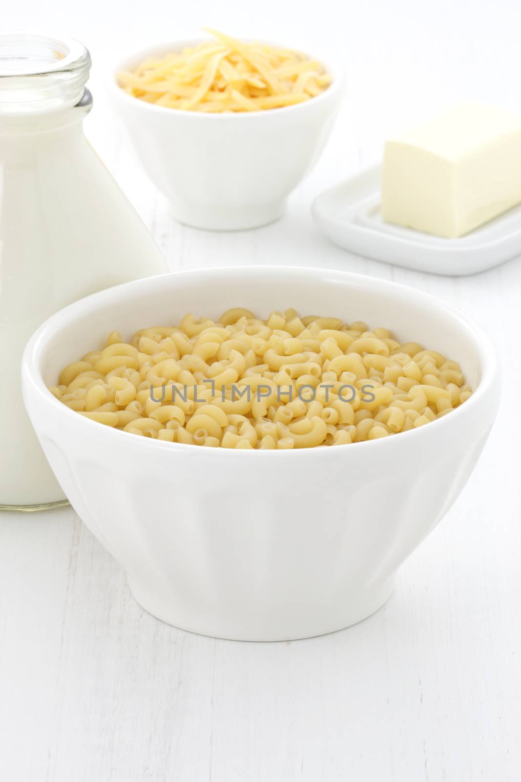 Delicious macaroni and cheese gourmet ingredients, a welcomed meal for adults and kids dinner.