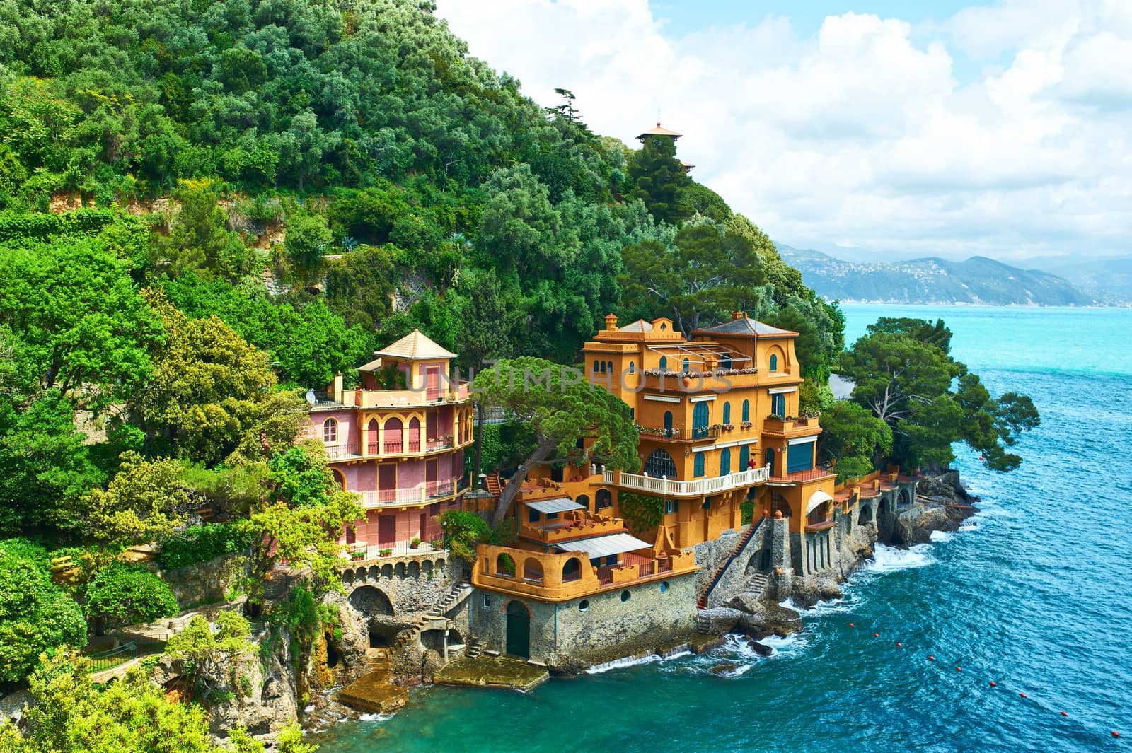 Portofino village on Ligurian coast in Italy