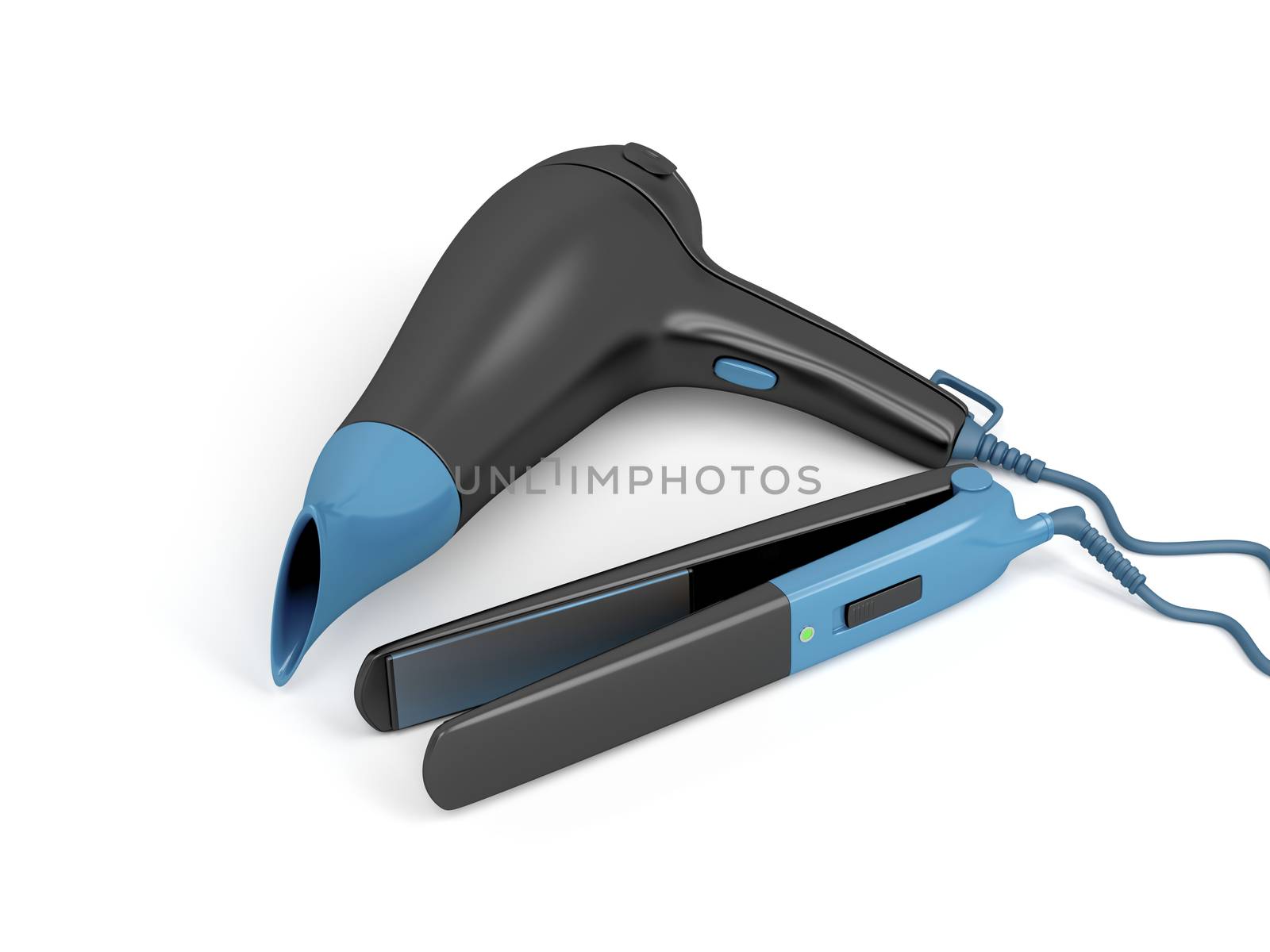 Hair dryer and hair straightener by magraphics