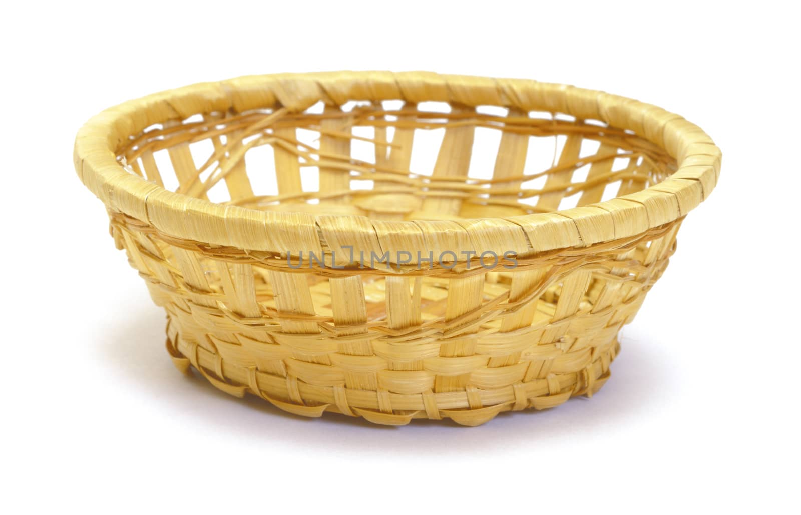 Small basket on white background
