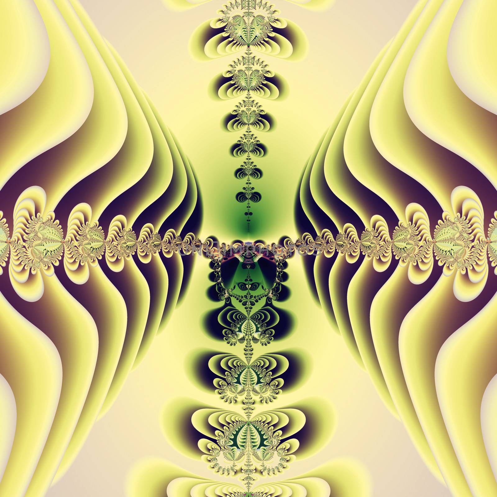 Elegant fractal design, abstract psychedelic art, sunny fairytale
