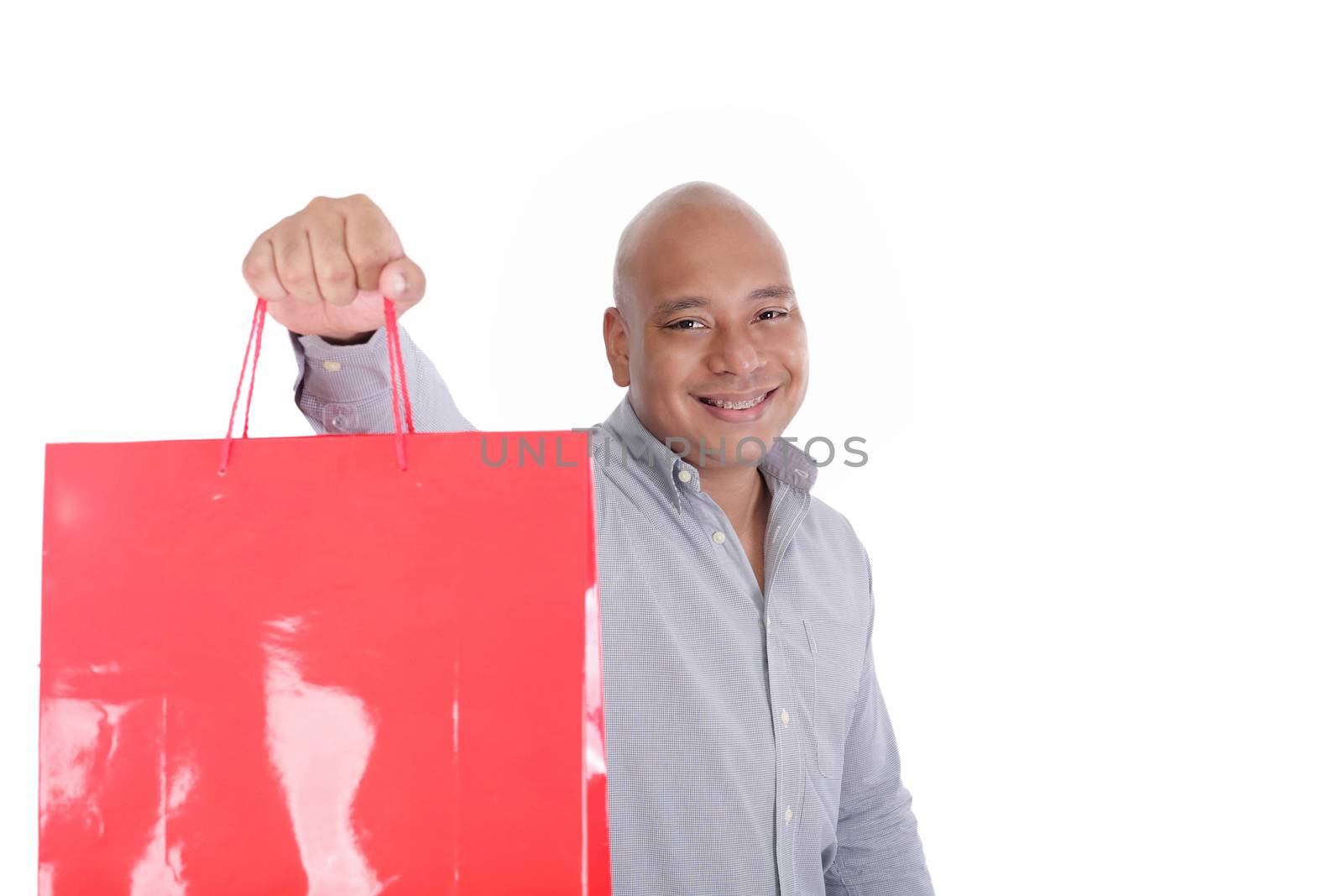 picture of handsome man with shopping bags by dacasdo