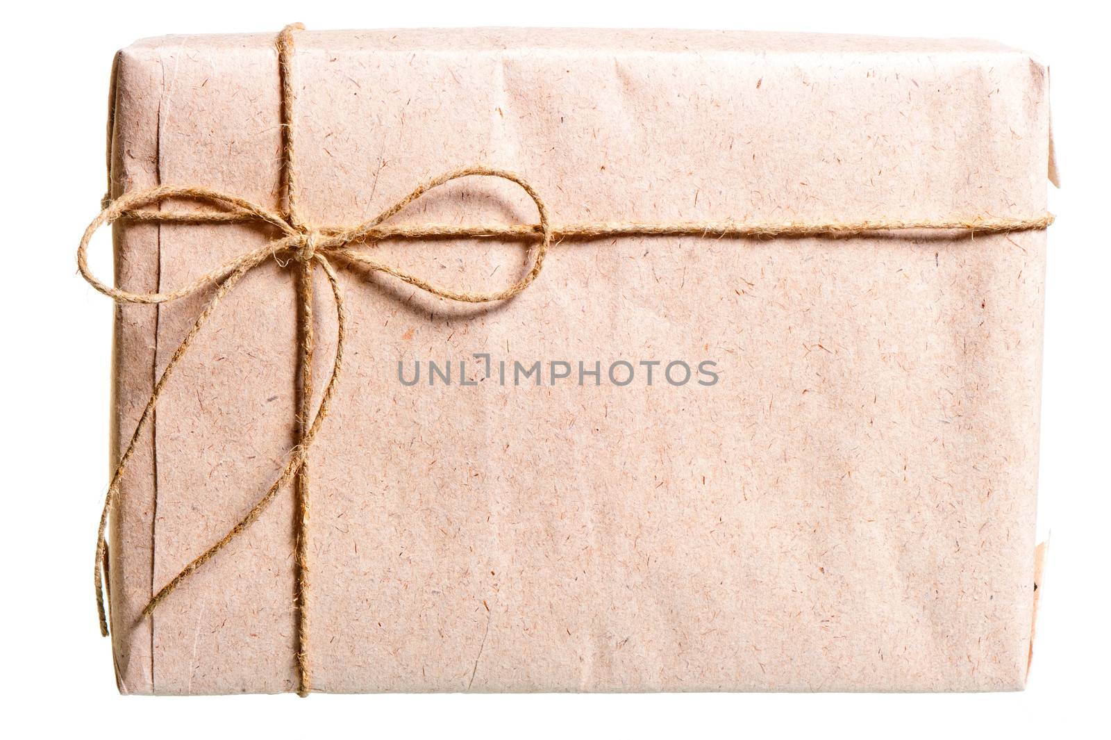 parcel wrapped in brown paper and tied with twine by kosmsos111