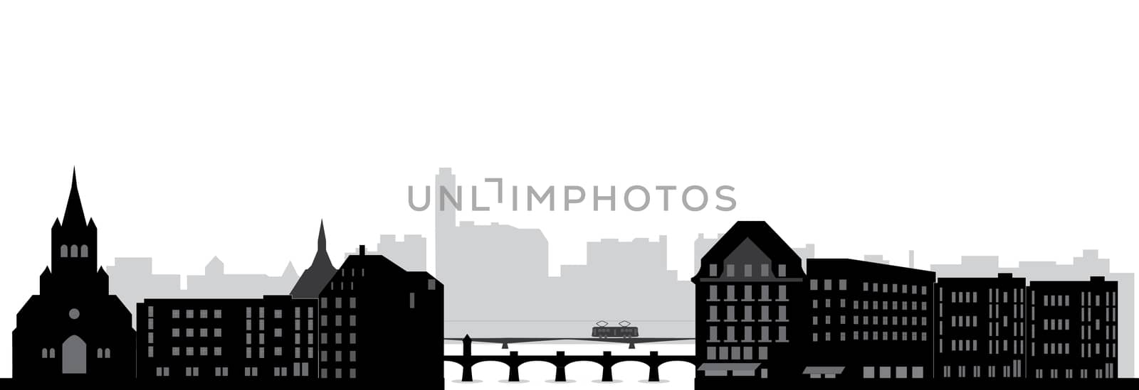 basel skyline by compuinfoto