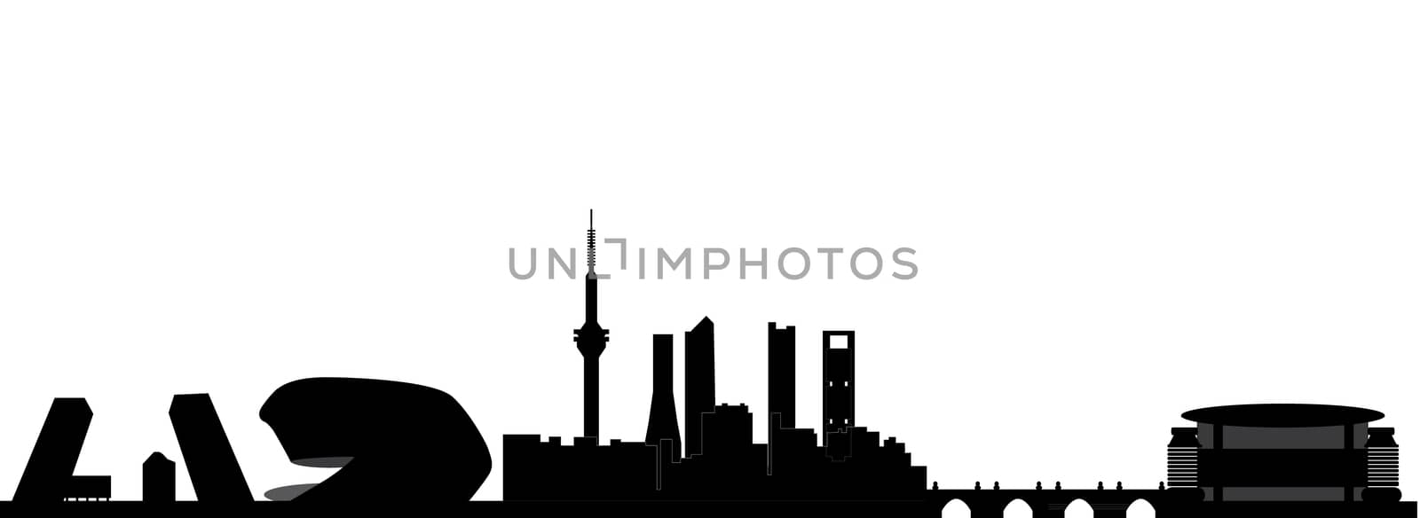 madrid skyline by compuinfoto
