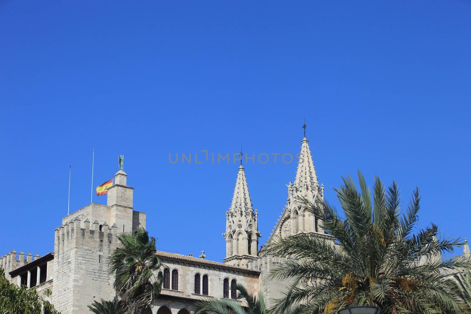 Twin spires of La Seu Cathedral, Majorca by Farina6000