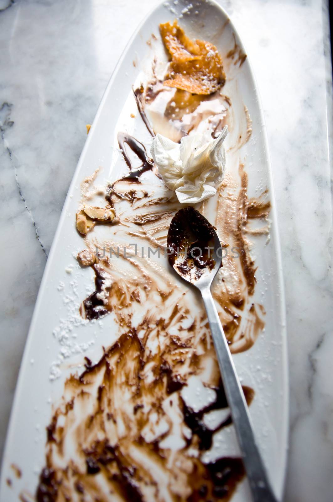 empty dish of ice cream from eat