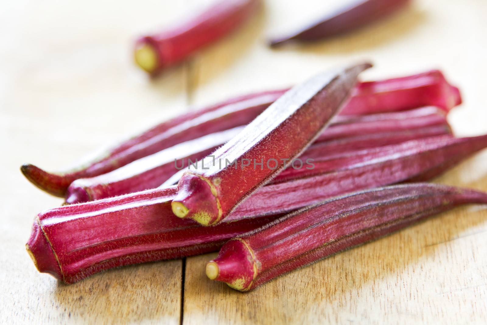 Okra  also known as Lady's fingers or Gumbo