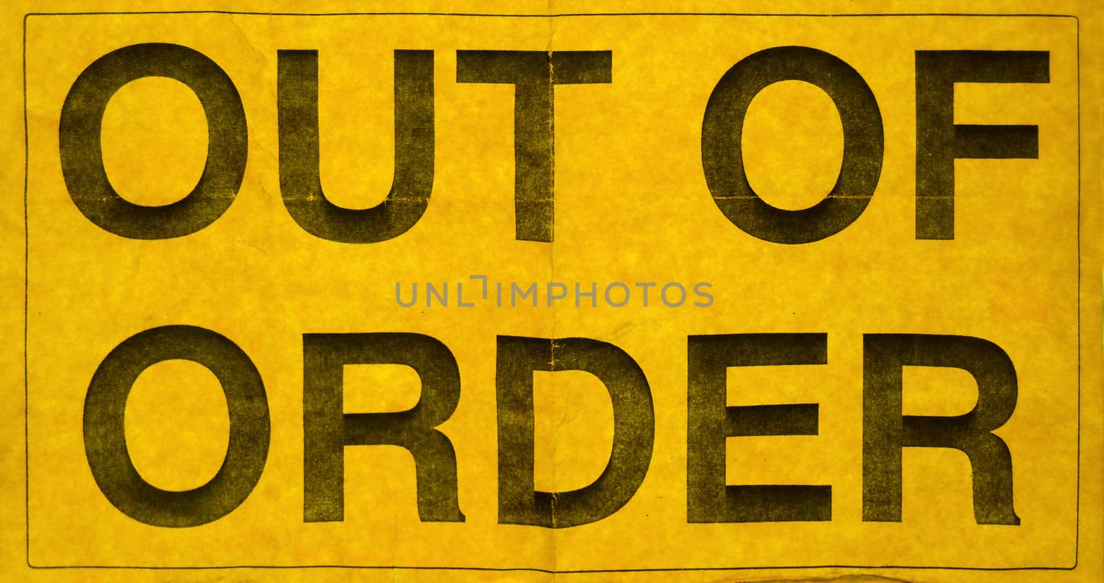 Out Of Order Sign by mrdoomits