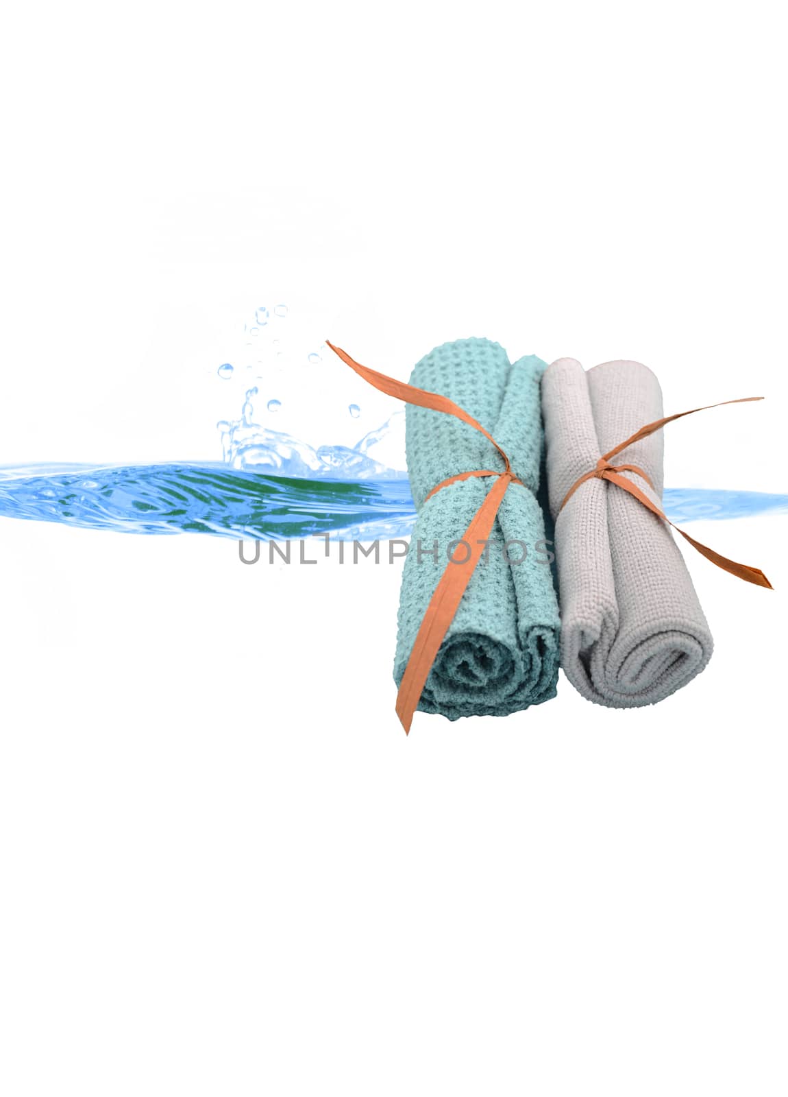 clean wash cloths for spa arrangement by ftlaudgirl