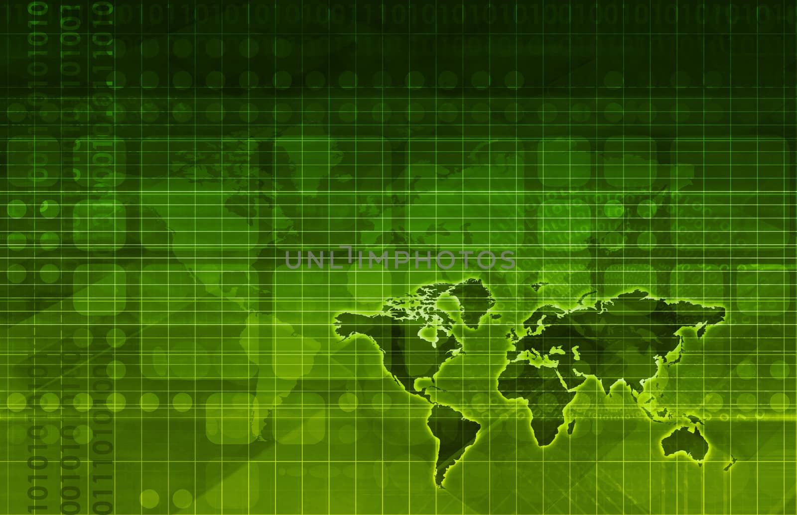 Online Research Concept on Data Around the World