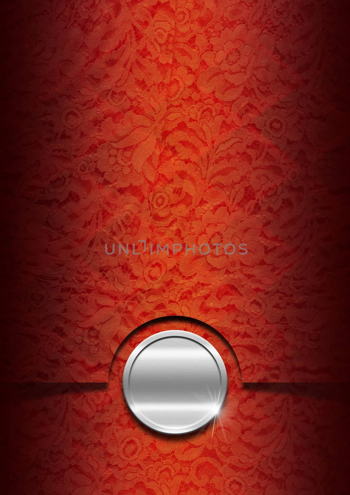 Luxury Floral Orange and Red Background by catalby